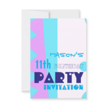 Zehnte des Monsters 11. Geburtstagsparty Einladung