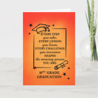 Zehnte Grade Graduate Inspiration Zitat Sunrise