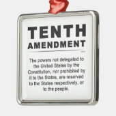 Zehnter Änderungsantrag Silbernes Ornament (Links)