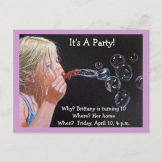 ZEHNTER GEBURTSTAG EINLADUNGSSCHWELLEN EINLADUNGSPOSTKARTE