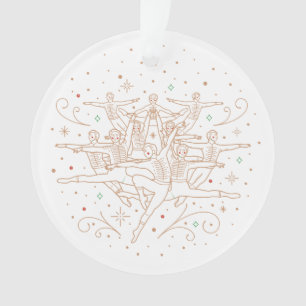 Zehnter Weihnachtsfeiertag Acryl Ornament Weiß