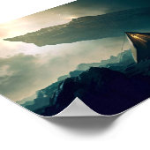 Zehntes Camping im Deep Space Poster (Ecke)