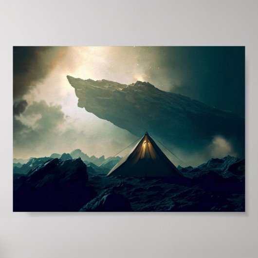 Zehntes Camping im Deep Space Poster (Vorne)
