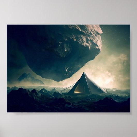 Zehntes Camping im Deep Space Poster (Vorne)