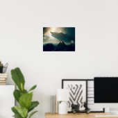 Zehntes Camping im Deep Space Poster (Heimbüro)