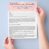 Zehnweißung des Kundenkonferenzformulars Flyer (Hand)