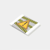 Zeichen 450danger post-it klebezettel (angewinkelt)