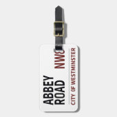 Zeichen Abteistraßen-Englands London Gepäckanhänger (Vorderseite vertikal)