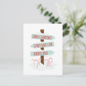 Zeichen am Nordpol Postkarte (Stehend Vorderseite)