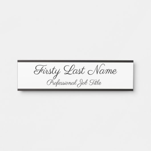 Zeichen an der Tür signieren Elegant Einfaches Mod Türschild (Vorderseite )