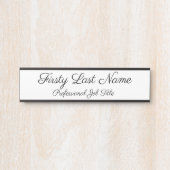 Zeichen an der Tür signieren Elegant Einfaches Mod Türschild (Vorderseite )