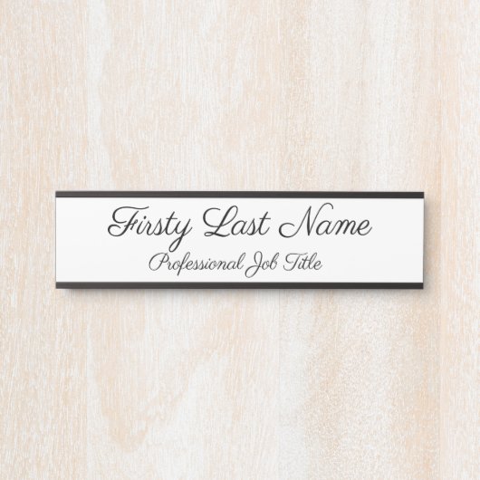 Zeichen an der Tür signieren Elegant Einfaches Mod Türschild (Vorderseite )