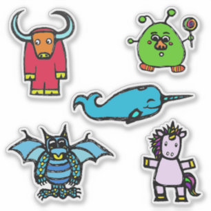 Zeichen aus dem "Alphabet book" (ADNUY) Aufkleber