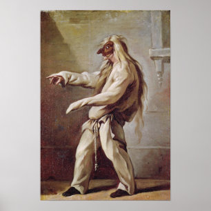 Zeichen aus der Commedia dell'Arte Poster