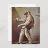 Zeichen aus der Commedia dell'Arte Postkarte (Vorne/Hinten)