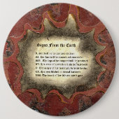 Zeichen aus der Erde Button (Vorderseite)