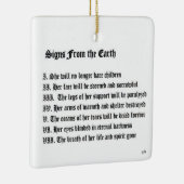 Zeichen aus der Erde Keramikornament (Rechts)