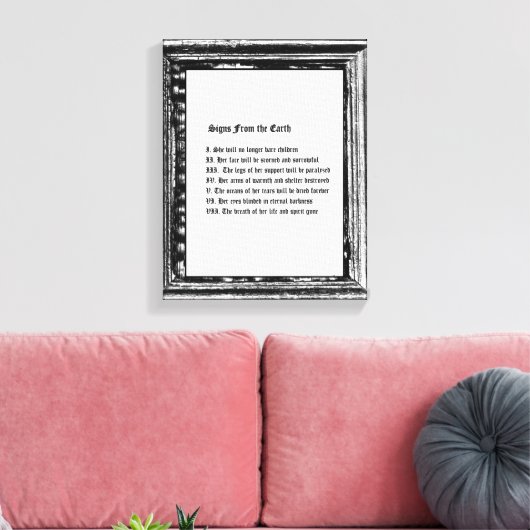 Zeichen aus der Erde Leinwanddruck (Insitu (Wohnzimmer))