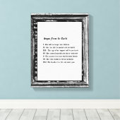 Zeichen aus der Erde Leinwanddruck (Insitu (Holzboden))