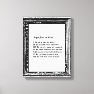 Zeichen aus der Erde Leinwanddruck