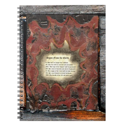 Zeichen aus der Erde Notizblock (Vorderseite)