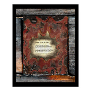 Zeichen aus der Erde Poster