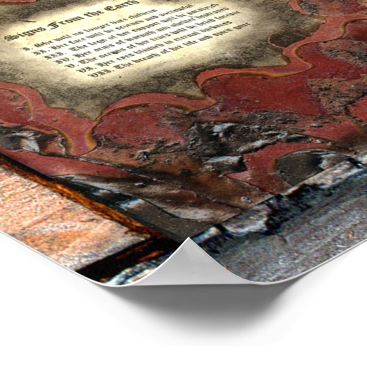 Zeichen aus der Erde Poster (Ecke)