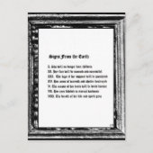 Zeichen aus der Erde Postkarte (Vorderseite)