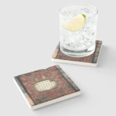 Zeichen aus der Erde Steinuntersetzer (Seitenansicht)