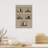 Zeichen aus Downton Abbey Pixel Art Poster (Küche)