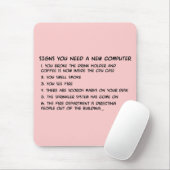 Zeichen benötigen Sie einen neuen Computer 3 Mousepad (Mit Mouse)