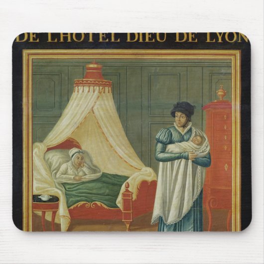 Zeichen, das die Services einer Hebamme annonciert Mousepad (Vorne)