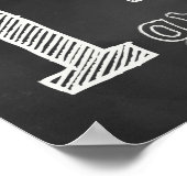 Zeichen der 1. Klasse - Chalkboard Poster (Ecke)