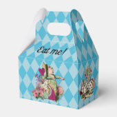 Zeichen der Alice im Wunderland auf Blue Harlequin Geschenkschachtel (Vorderseite)