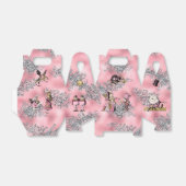 Zeichen der Alice im Wunderland auf Rosa und Silbe Geschenkschachtel (Ungefaltet)