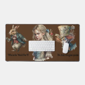 Zeichen der Alice im Wunderland (bearbeitbarer Tex Schreibtischunterlage (Tastatur & Maus)