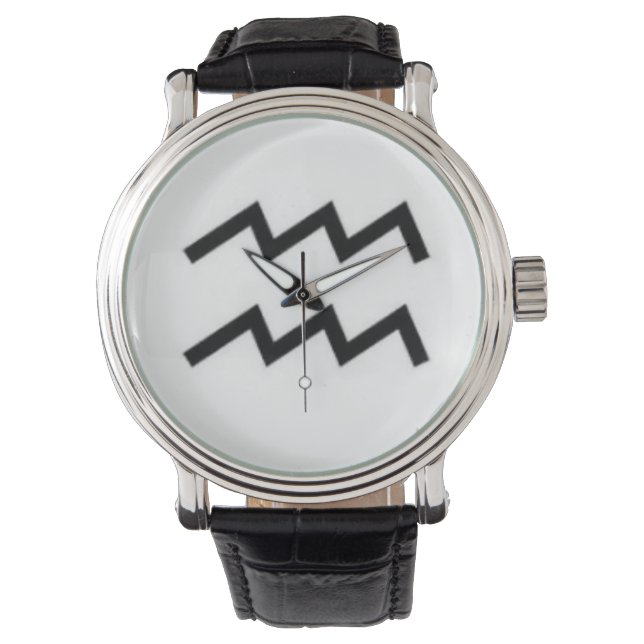 Zeichen der Aquarius-Uhren Armbanduhr (Vorderseite)