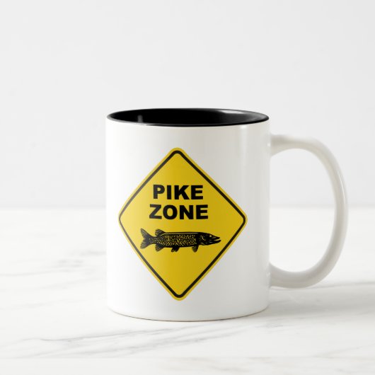 Zeichen der Fangzone Zweifarbige Tasse (Rechts)