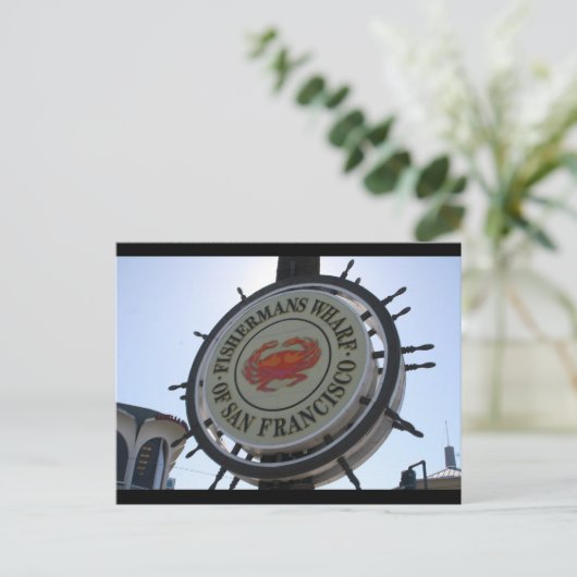 Zeichen der Fischerei Postkarte (Stehend Vorderseite)