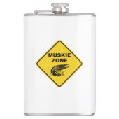 Zeichen der Fischereizone von Muskie Flachmann (Vorderseite)