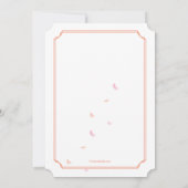 Zeichen der Frühlingseinladung Einladung (Rückseite)