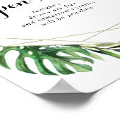 Zeichen der geometrischen Hochzeit in Urlaubsort O Poster (Ecke)