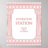 Zeichen der Göddess-Party-Hydration-Station Poster (Vorne)