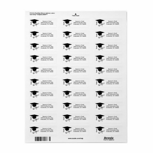 Zeichen der Graduierungspartei geben das Adresseti (Vorne)