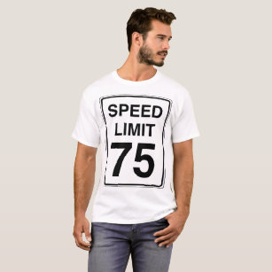 Zeichen der Höchstgeschwindigkeits-75 T-Shirt