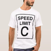 Zeichen der Höchstgeschwindigkeits-c T-Shirt (Vorderseite)