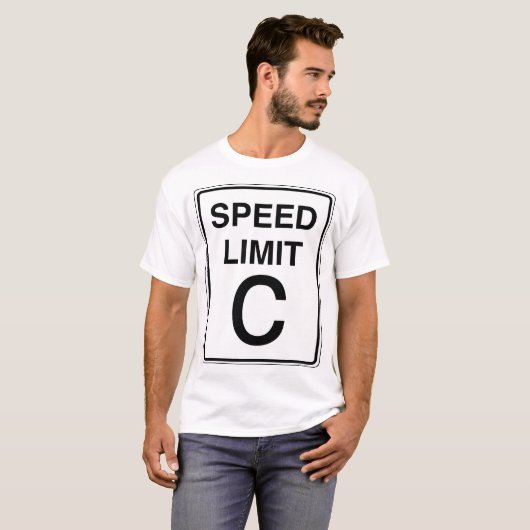 Zeichen der Höchstgeschwindigkeits-c T-Shirt (Vorne ganz)