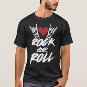 Zeichen der Hörner Hand Rock und Roll Music Lover T-Shirt