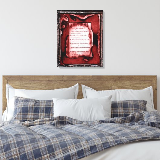 Zeichen der Kinder Leinwanddruck (Insitu (Schlafzimmer))