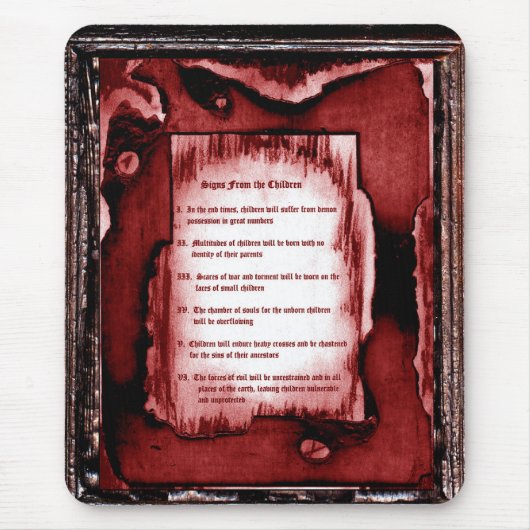 Zeichen der Kinder Mousepad (Vorne)